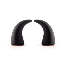 귀여운 뿔 자동차 내부 스티커 미끄럼 방지 대시보드 에어벤트 모니터 장식, 색상: 2. Black