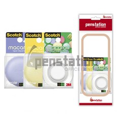 3M 스카치 매직 테이프 마카롱 테이프+리필세트, 달달은은 퍼플 1개+상큼발랄 옐로우 1개+리필 세트