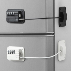 비밀번호형 자물쇠 도어락 시건장치 강화도어 아동안전, 1개, 블랙