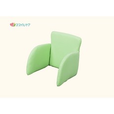 三折式座椅靠墊，穩定坐姿，放鬆休息，附扶手, 淺綠,標準版