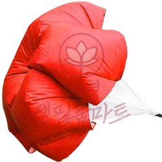 혜명생필품마트 공기저항 낙하산 달리기 육상낙하산 블루 낙하산달리기 육상훈련트레이닝 훈련용품, 형광그린