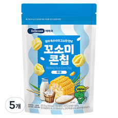 베베쿡 꼬소미 콘칩, 우유맛, 25g, 5개
