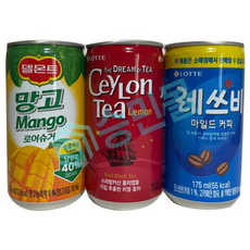 델몬트 망고 실론티 레쓰비 씩 총, 1개, 175ml