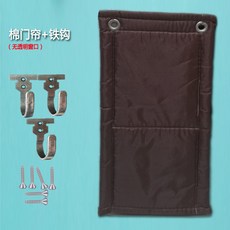 개집 커튼 강아지 케이지 도어 애견 하우스 야외 방한 견사 방풍, 면 도어 커튼 + 접착식 후크 30X40cm, 1개