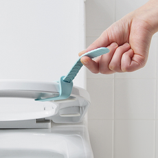 뉴에잇 실리콘 변기커버 위생 손잡이 2p, 블루