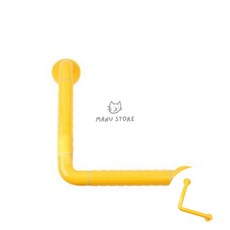 [투마누] 계단안전손잡이 욕실손잡이 복도손잡이 90도 화장실 안전보조손잡이 8872 300x300mm 노랑