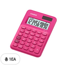 카시오 미니 계산기 MS-7UC, RD, 1개