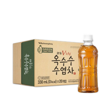 (광동 직영) 옥수수수염차 무라벨 330ml 40pet (유/무라벨 랜덤 발송), 1개