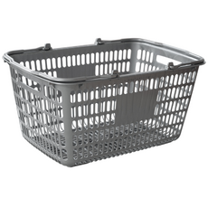 마트 바구니 회색 시장 장바구니 쇼핑 편의점 플라스틱 대형 신형 슈퍼 프라스틱 바스켓, 1개, 상세페이지 참조