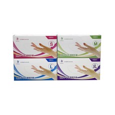 三花 H5776型 無粉PVC透明手套 (S/M/L/XL) 一次性透明手套 餐飲/清潔適用, S, 1個