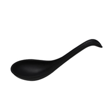 조은친구 우동스푼 걸이스푼 16cm 업소용 국물 수저 멜라민, 1개, 1p, 블랙