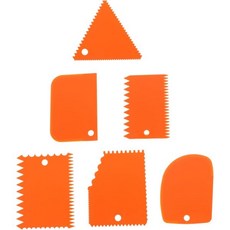 CIMAXIC 프라모델 아트 나이프 6pcs 세라믹 주걱 점토 조각 스크래퍼 모델링 도구 폴리머 도자기 플라스틱 오렌지 Q1695755, 1개