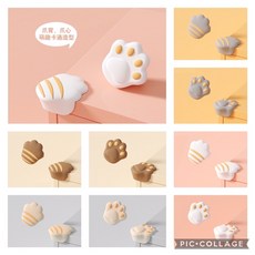 貓爪造型桌角防撞保護套, 杏色(單個), 1個