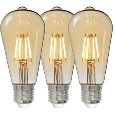 더쎈 LED 에디슨전구 디밍 ST64 4W 인테리어조명 세트, 전구색, 10개