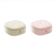 免穿針線磁吸針線盒組 便攜式學生宿舍針線包 針線盒 針線包 裁縫 針線 穿針器 縫補包 縫紉組 縫紉工具組, 桃色*1+奶油黃*1, 1個