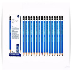 스테들러 마스 루모그래프 제도 연필 100 9B 12개 미술 스케치