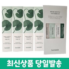인셀덤 보타랩 비영풀 치약 4개+보타랩 초극세모 칫솔 4개입, 1, 150g