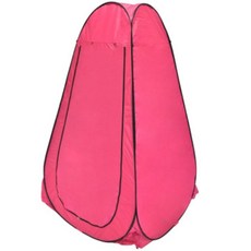 戶外露營廁所更衣帳篷 淋浴洗澡帳篷 釣魚攝影衛浴換衣棚 自動速開, 玫紅色塗銀兩窗,單人（120*120*190cm）, 1個