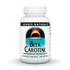 소스 내추럴스 베타카로틴 25000 IU 항산화 보호 - 체 Source Naturals Beta Carotene 25000 iu Antioxidant Protection - Co, 1개