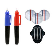 골프 볼라이너 2세트 / 최신형 마킹펜4개포함 3선라인 줄긋기 표시 마크, 기본 3선볼라이너 2세트, 1개, 랜덤