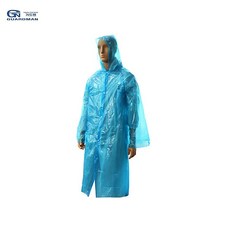 일회용 우의 파란색 도구