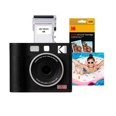 코닥 미니샷3 ERA MS300+카트리지 38매 포토프린터 즉석카메라 사진인화, 코닥 MS300 (블랙)+카트리지 38매 1세트
