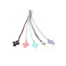 십자가 목걸이 마블 색상 섞어서 5개 1세트, 1개