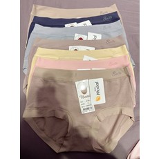 Beita女士中高腰Modal內褲，親膚透氣舒適無痕內褲, 如圖六色