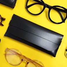 안경케이스 안경보관함 인조가죽 슬림 안경집 블랙