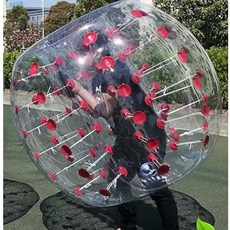 버블슈트 에어공 단합대회 축구 PVC 풍선 성인용 범퍼볼 1.5m, 2. 1m 레드