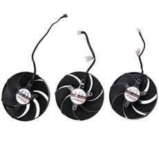 PNY RTX 4080S RTX 4090 버토 트리플 팬 FD10020M12D 사일런트 팬 42mm 4핀을 위한 BestParts 100mm GPU 신제품 그래픽 카드 비디오