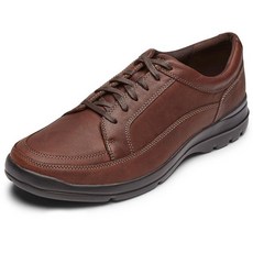 Rockport 남성용 에버돈 레이스업 로퍼 가죽 캐주얼 신발 초콜릿 8.5 US