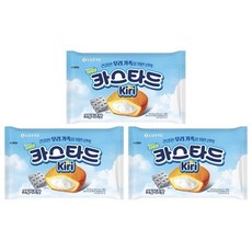 카스타드 속에 끼리크림치즈를 넣어 고소함이 가득 롯데 카스타드 끼리크림치즈(사탕증정), 3개, 230g