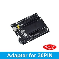 32 개발 보드 CH9102 DEVKITC 32D 30핀 GPIO 32U NODEMCU 32S WIFI 38핀 블루투스 모듈, Adapter board 30Pin