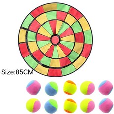 대형 야외 다트판 스티키 볼 농구장 학교 놀이터 재미있는 감각 통합 청소년용, 색상: 2. Diameter 85CM