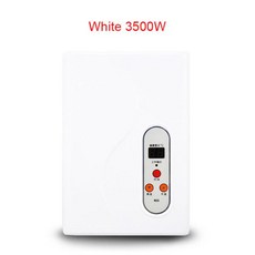 DMWD-탱크 없는 순간 전기 온수기 수도꼭지 주방 난방 탭 샤워 욕실 LED, White 3500W, 1.White 3500W