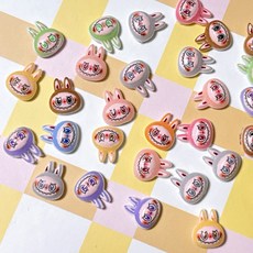 얼굴 라부부 캐릭터네일파츠, 3개