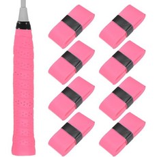 테니스 그립 테이프 소모품 땀 흡수 라켓 PU 피클볼 오버그립 피클볼/라켓볼 배드민턴용 미끄럼 방지, Pink