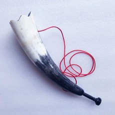 뿔피리 양각나팔 악기 입문 뱃고동 쇼파르 나팔, 1개, 수지 블랙 마우스 40cm, 기본 모델명/품번