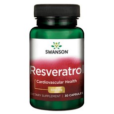 SWANSON 斯旺森 白藜蘆醇膠囊 500mg, 1組, 30顆