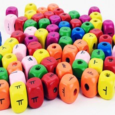 태산 나무비즈 한글 우드볼, 한글모음