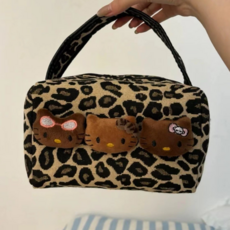 PENLY 키티 휴대용 작은 핸드백 메이크업 가방 화장품 파우치