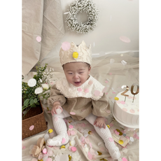 오가닉 파티햇 꼬깔 모자 파티햇 생일 파티 용품 레이스 베일, 왕관모자