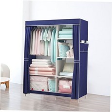 행거 비키니 조립식 옷방 시스템 드레스룸 옷장 더블 59000EA 1EA, 더블 네이비