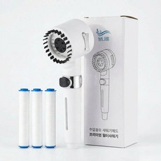 보니룸 프리미엄 고압 수압상승 필터 샤워기 헤드, 스노우 화이트, 1개