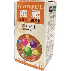GAINFUL 健福 ABF 三益菌粉 綜合酵素 幫助消化 促進代謝 調整體質, 1個, 1份