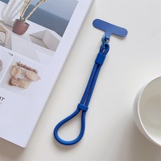 휴대 전화에 대 한 조정 가능한 짧은 끈 전화 케이스 액세서리에 유니버설 다채로운 손목 스트랩 로프, Navyblue