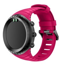 颂拓SUUNTOCore核心橡胶表带, 玫红色【送工具和螺杆】