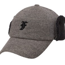 팬텀 남성 체크 스웨이드 퍼 귀달이 방한 볼캡 BR_US, BR, 1개