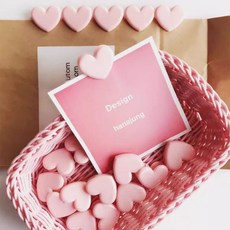 미니 집게 서류 하트 다꾸 클립 하트클립 3개입, 본상품